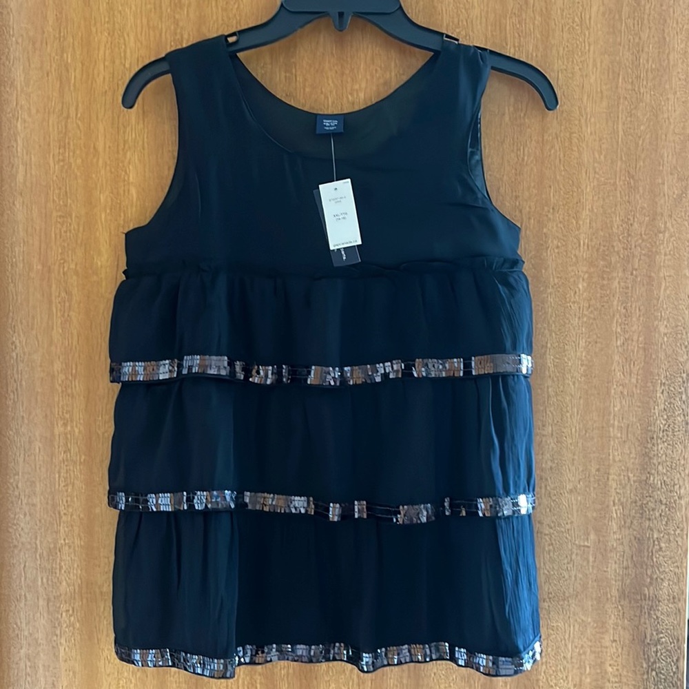 NWT Gap Kids Sequin Tiered Top, XXL 14-16